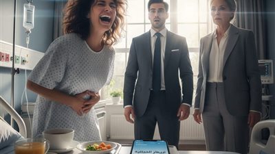 ترك والدته مريضه